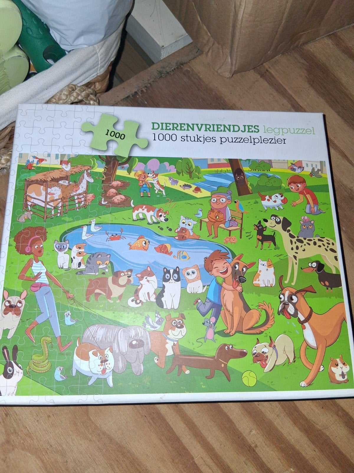 Hele leuke dieren puzzel voor jonge kinderen, Ophalen of Verzenden, Meer dan 50 stukjes, Zo goed als nieuw