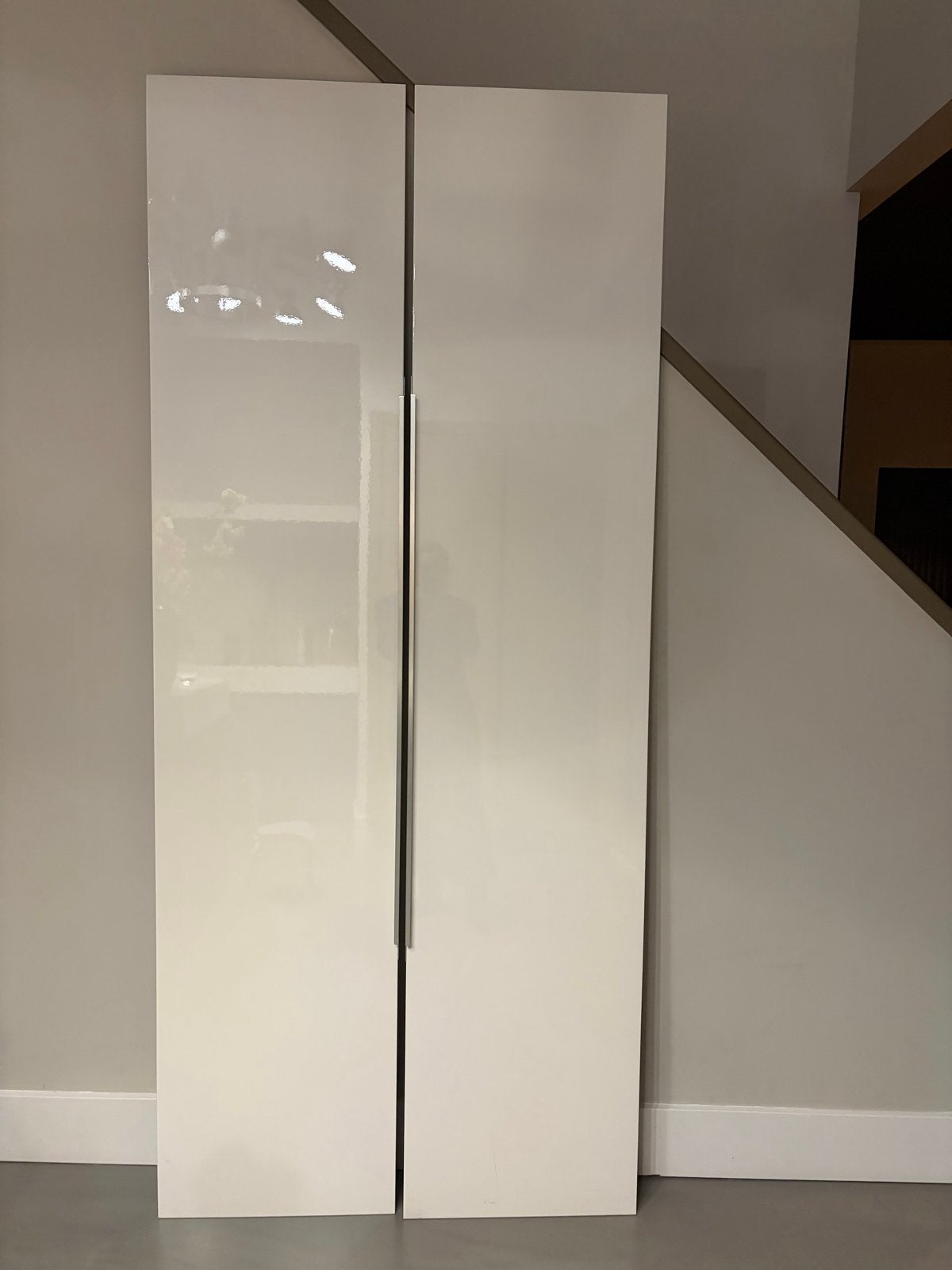 Hoogglans witte kastdeuren paxkast ikea -4 stuks, Huis en Inrichting, Ophalen, Overige materialen, Gebruikt, 200 cm of meer