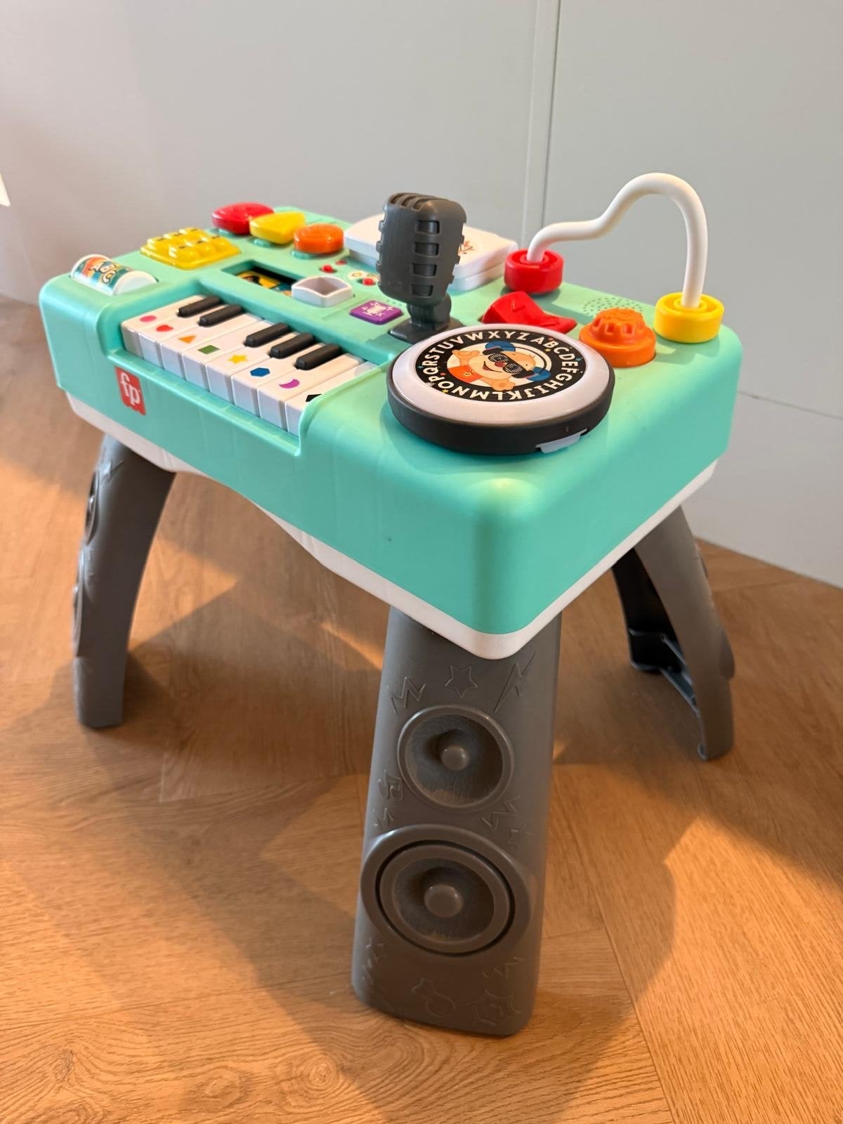 Fisher-Price Muziektafel met piano, microfoon en DJ-deck, Ophalen, Zo goed als nieuw, Overige typen, Met licht
