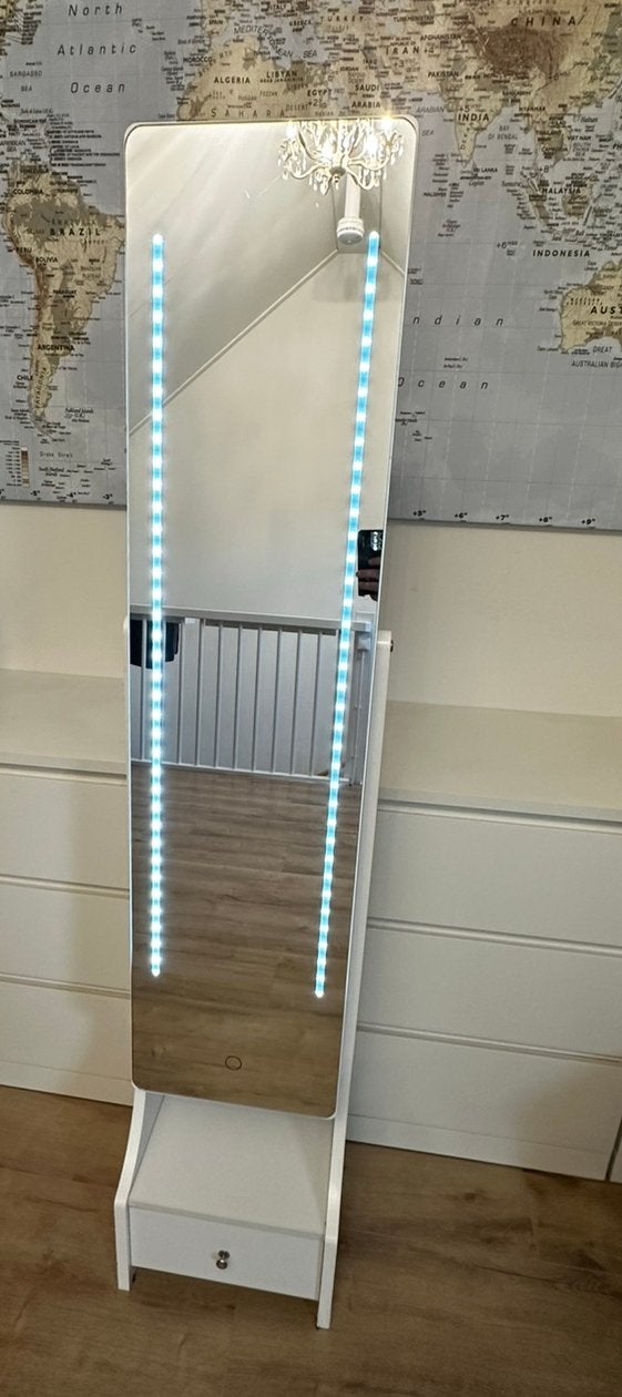 Sieradenkast met led, Ophalen, Minder dan 50 cm, Zo goed als nieuw, Minder dan 100 cm
