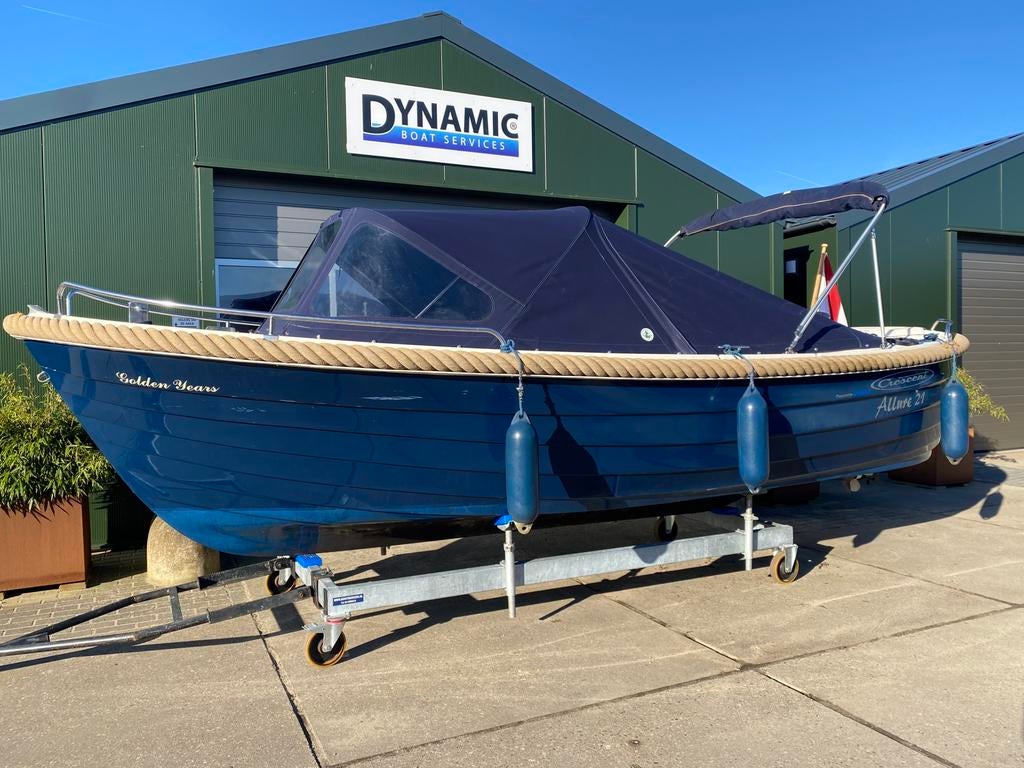 Crescent allure 21 full option. Met Yamaha 9.9 high trust, Tot 10 pk, Ophalen of Verzenden, Zo goed als nieuw, 3 tot 6 meter