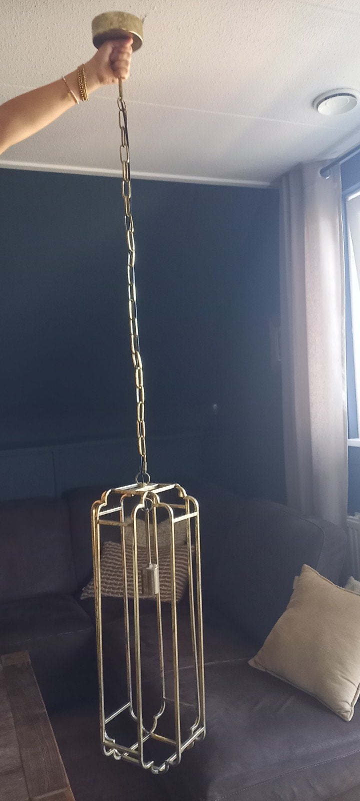 Intratuin lamp (goud), Ophalen, Zo goed als nieuw