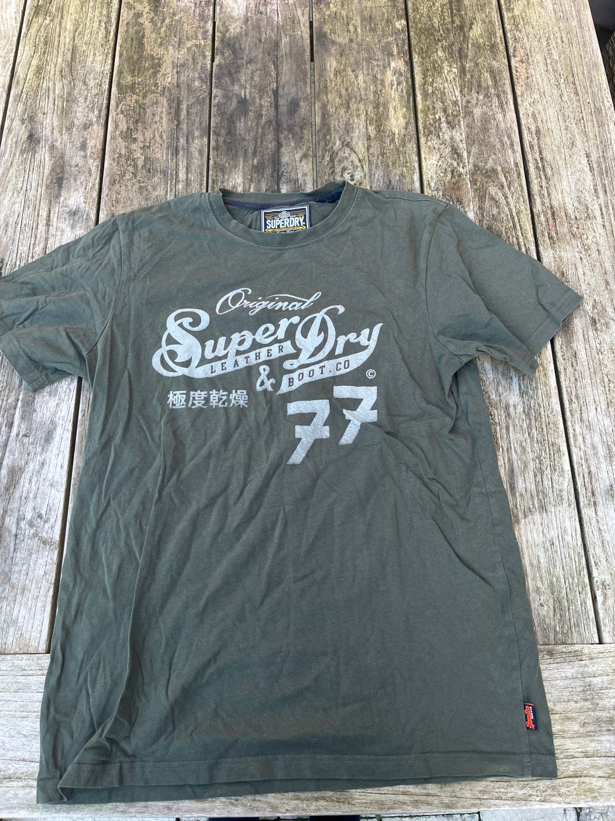 Superdry T-shirt - Zo goed als nieuw M, Ophalen of Verzenden, Zo goed als nieuw, Maat 48/50 (M), Groen