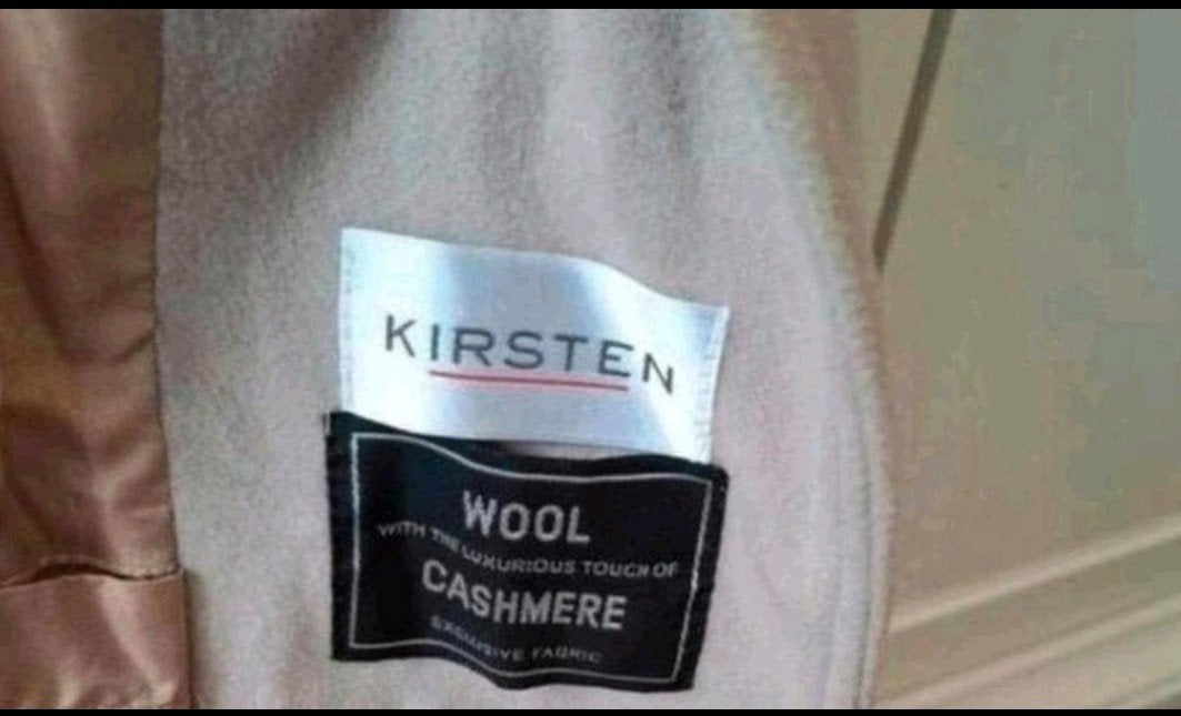 Kirsten wol/kasjmier jas maat 42, Kleding | Dames, Jassen | Winter, Beige, Maat 42/44 (L), Ophalen of Verzenden, Zo goed als nieuw