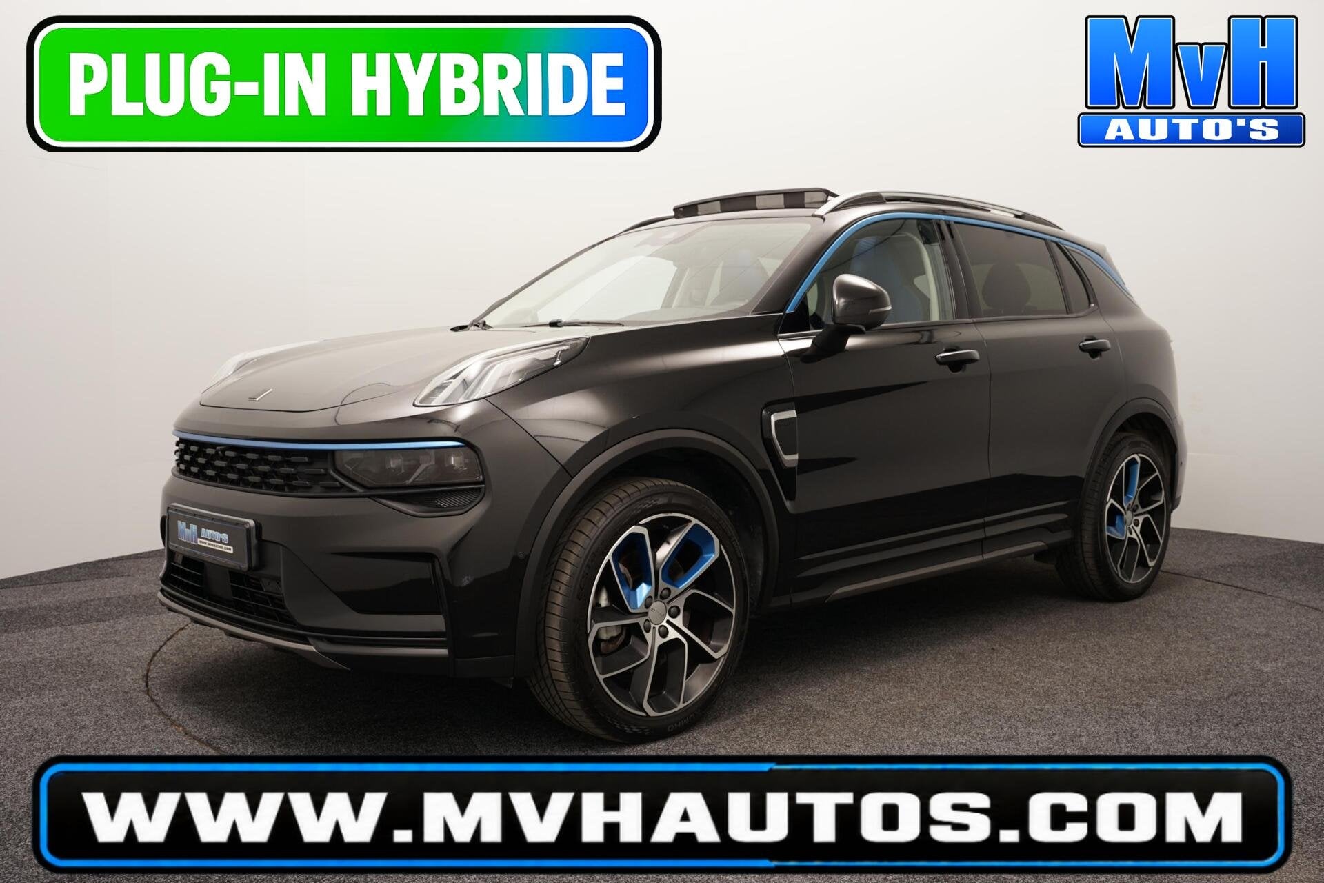 Lynk & Co 01 1.5 PHEV|262PK|360°CAM|PANO|SOH.91%, Auto's, Stof, Met garantie (alle), Automatische klimaatregeling, Zwart
