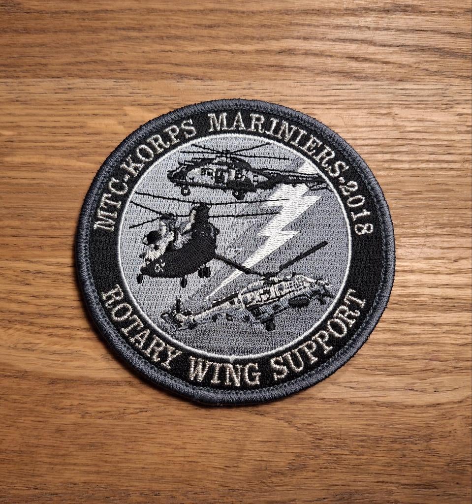 MTC Korps Mariniers - Rotary Wing Support, Ophalen of Verzenden, Marine, Nederland, Embleem of Badge