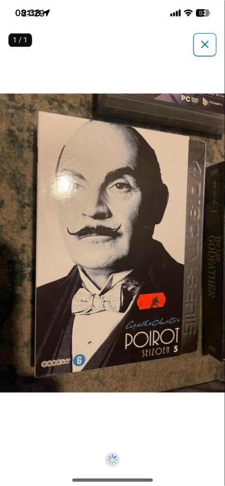 Agatha Christie's Poirot Seizoen 5 DVD Boxset, Gebruikt, Boxset, Drama, Ophalen of Verzenden