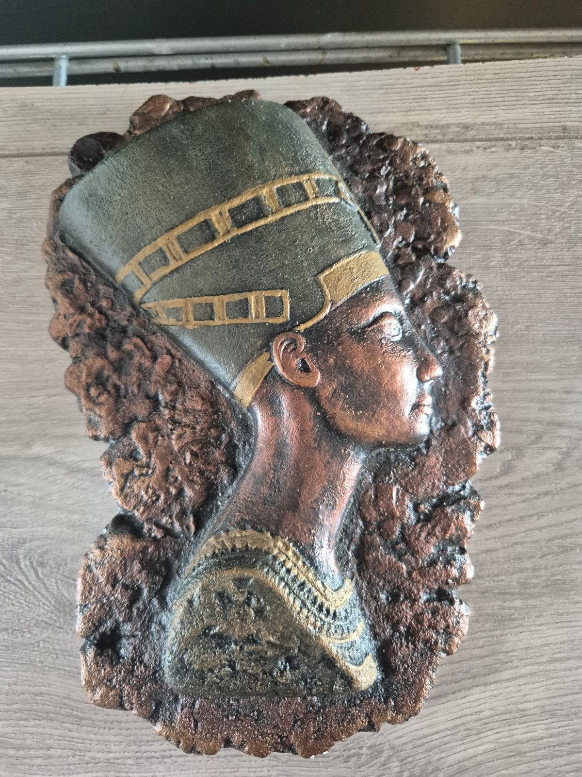 Wandbord nefertiti, 26 cm, 16 cm, Steen/keramiek, Ophalen of Verzenden