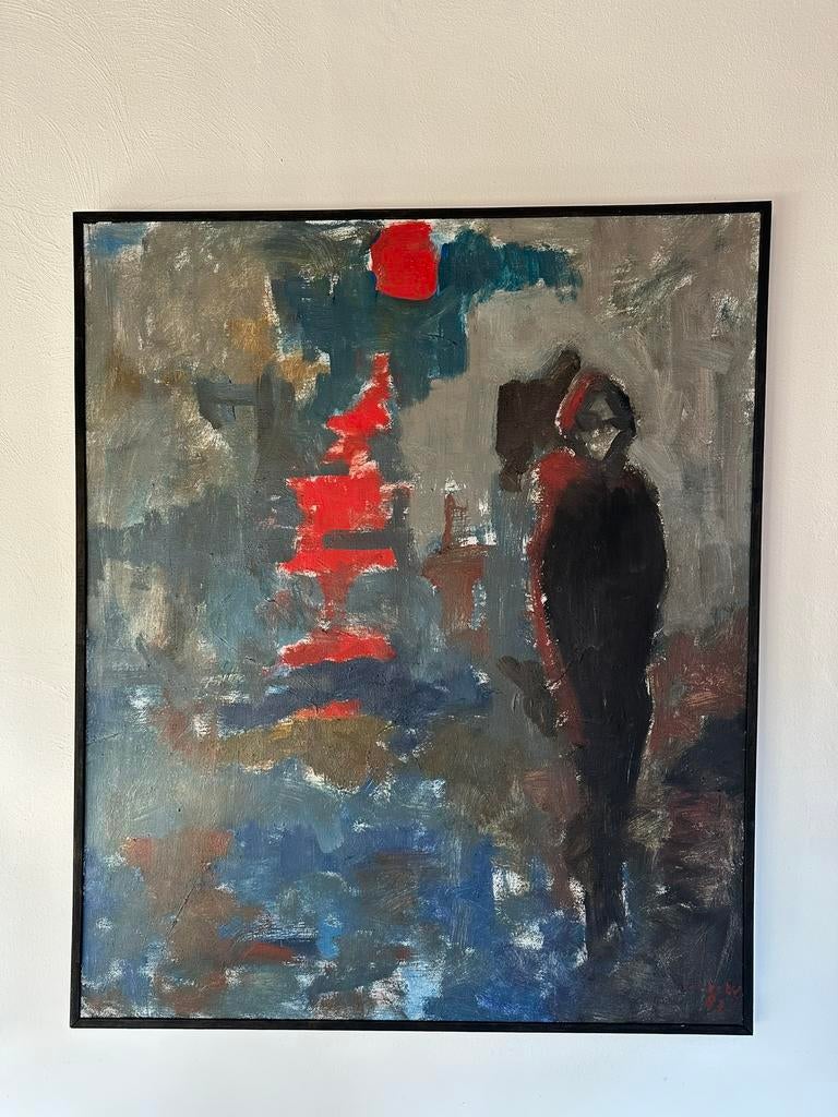 Schilderij, Joep van Delft (1942-2019), Ophalen