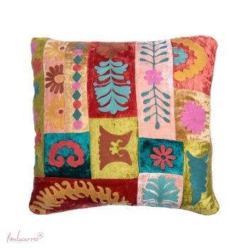 Imbarro Sierkussen - Meerkleurig Patchwork Design, Meerkleurig, Vierkant, Nieuw, Ophalen of Verzenden