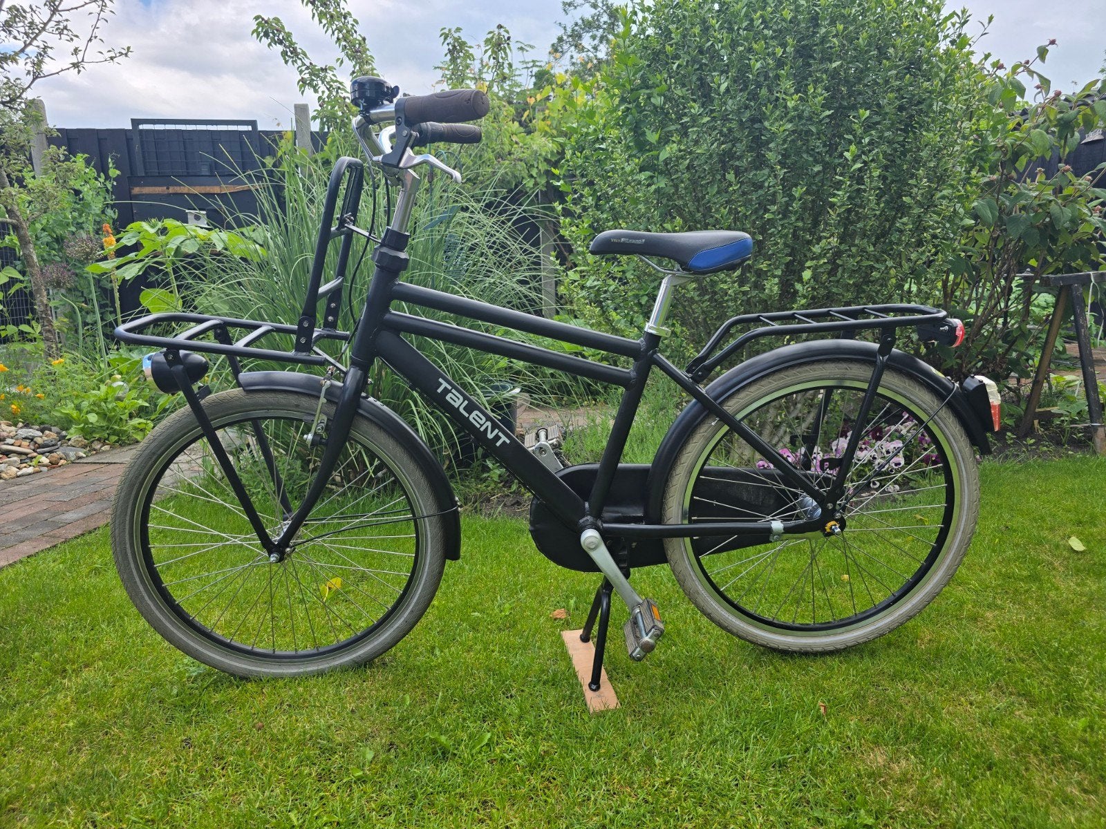 Transportfiets Talent Jongen 24" zwart, Terugtraprem, Versnellingen, Ophalen, Talent