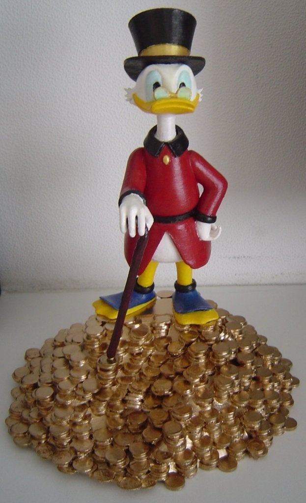Dagobert Duck, Ophalen of Verzenden, Overige figuren, Nieuw, Beeldje of Figuurtje
