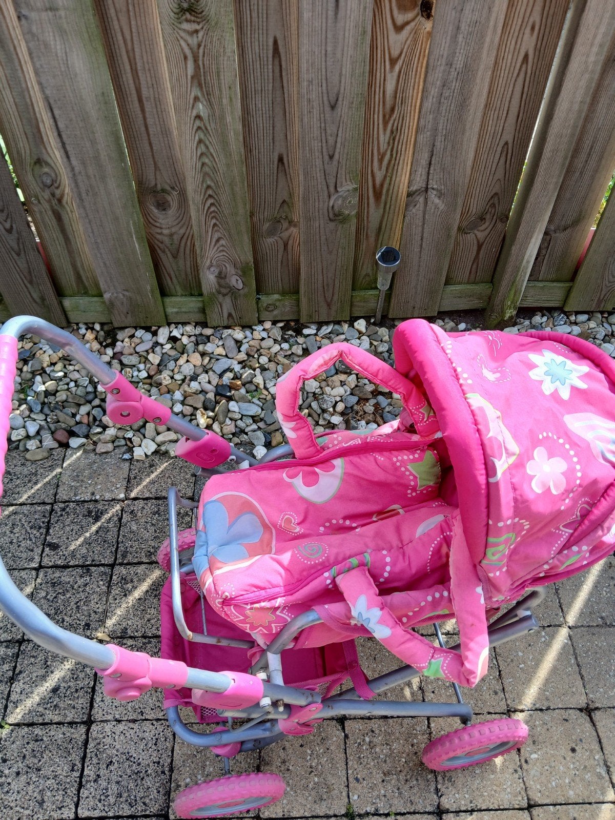Roze poppenwagen met draagmand, Ophalen, Gebruikt, Overige typen