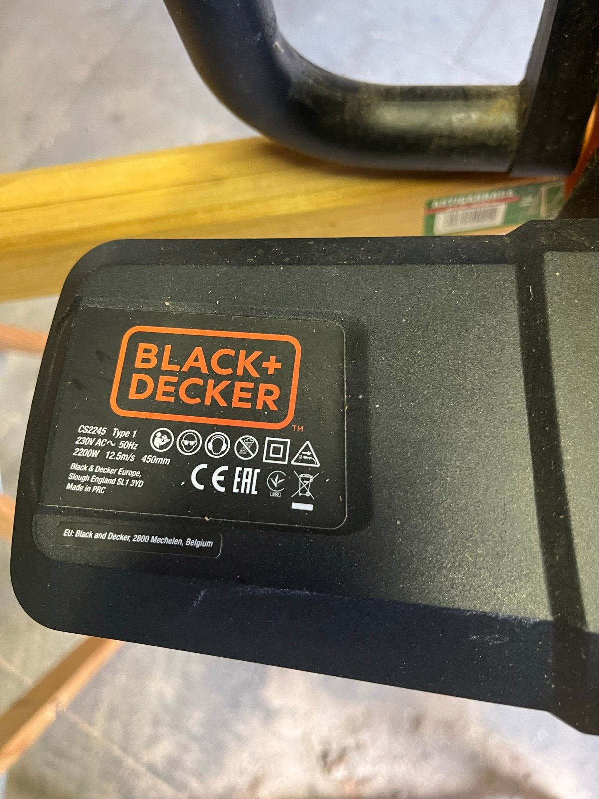 Black+Decker CS2245 elektrische kettingzaag 2200W, Ophalen, Gebruikt, Overige typen