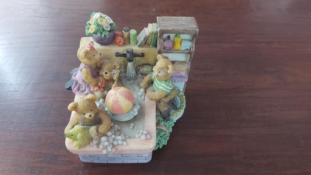Cherished Teddies, beertjes in bad, Verzamelen, Ophalen of Verzenden, Zo goed als nieuw, Beeldje, Cherished Teddies