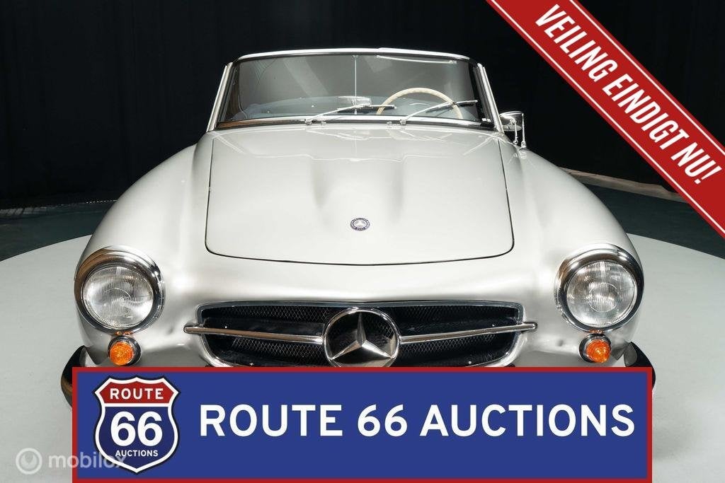Mercedes-Benz 190SL | 1956 | Route 66 Auctions, Auto's, Overige carrosserieën, Zwart, Mercedes-Benz, Bedrijf