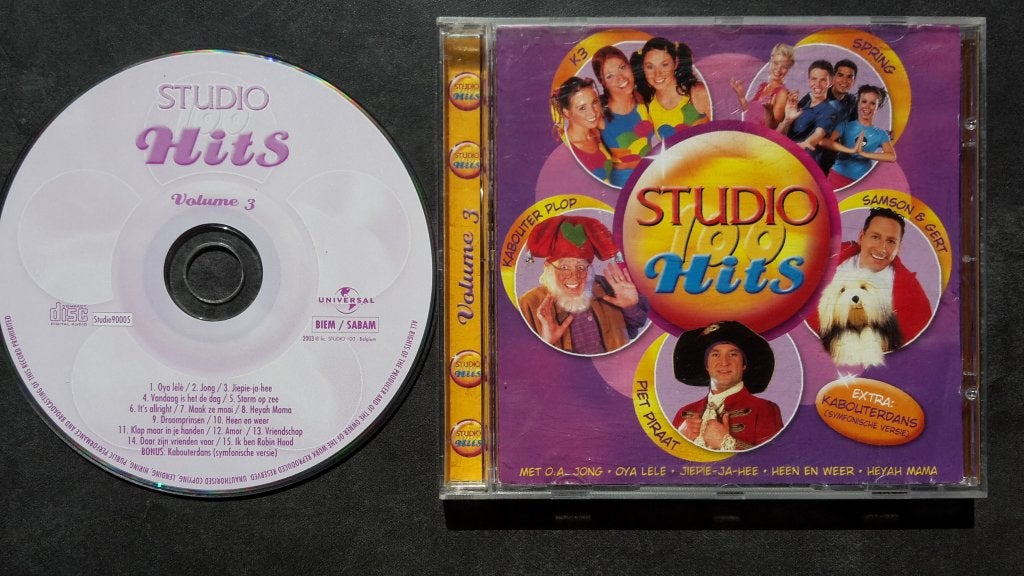 CD - Studio 100 Hits Volume 3 - K3 Spring Plop, Ophalen of Verzenden, Zo goed als nieuw, Verzamelalbum, Muziek