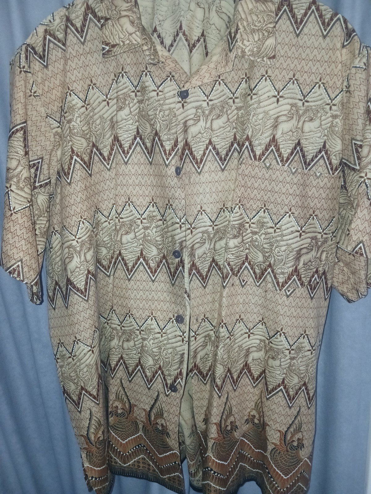 Bali Bagus Batik overhemd - 100% katoen, handgemaakt xxl, Ophalen of Verzenden, Gedragen, Bali Bagus Batik