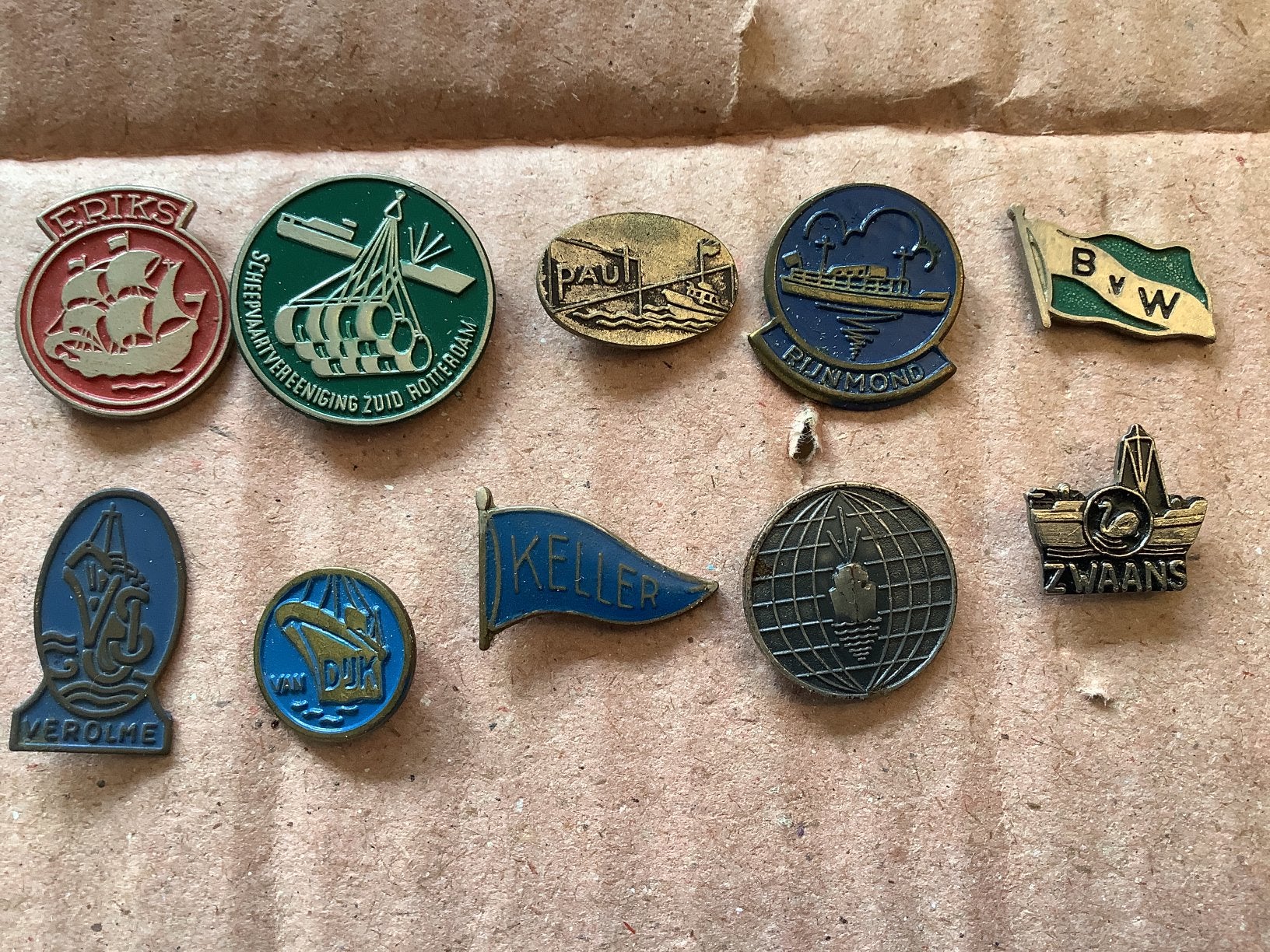 10 speldjes scheepvaart, Ophalen of Verzenden, Gebruikt