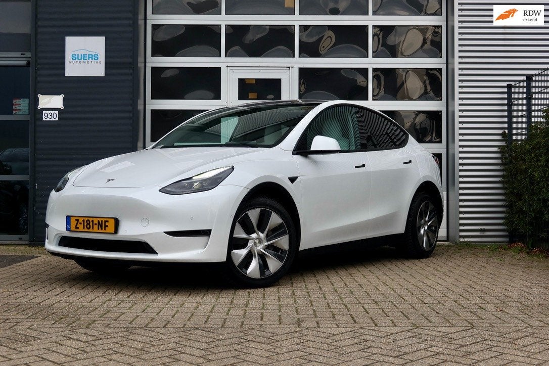 Tesla Model Y Long Range AWD 75 kWh/ SOH 90%, Auto's, Automaat, Wit, 351 pk, 1600 kg