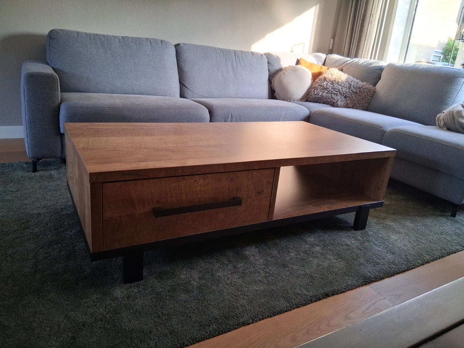Mangohouten salontafel ZGAN, Huis en Inrichting, Complete inboedels, Ophalen
