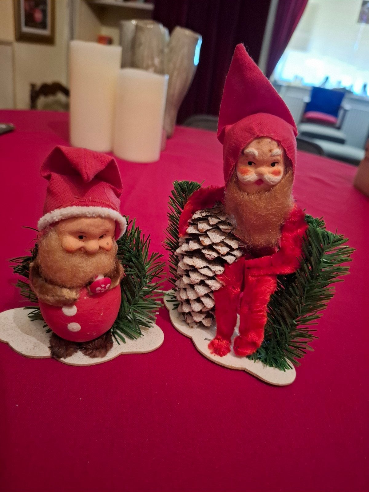 Twee oude kerstmannen, Ophalen of Verzenden
