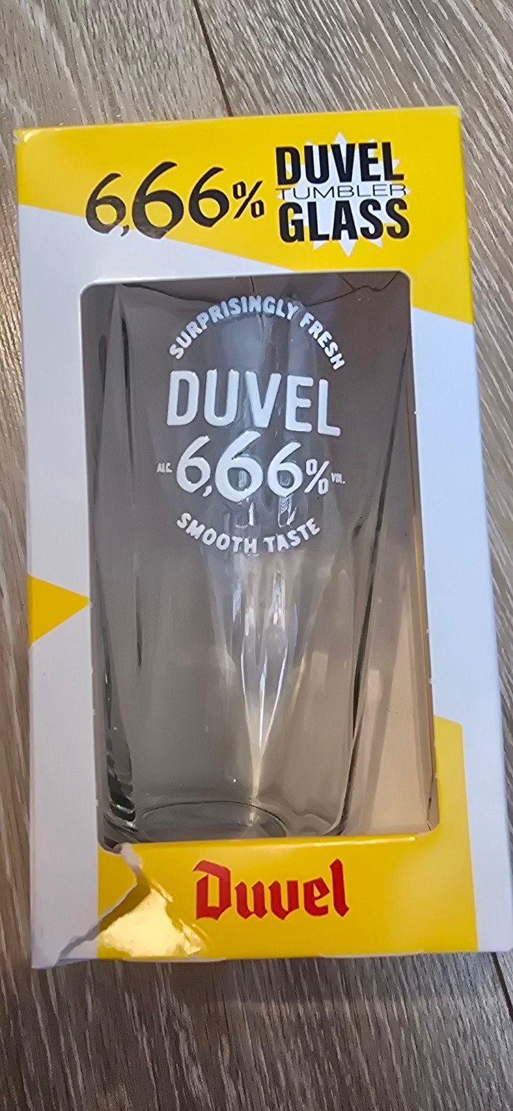 Duvel 666 glas, Ophalen of Verzenden, Nieuw, Glas of Glazen, Duvel