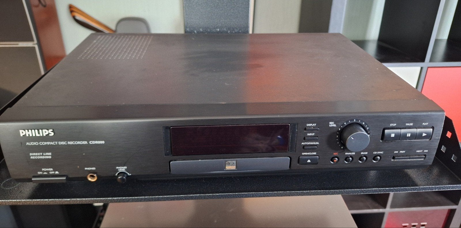 Philips Audio Compact Disc Recorder CDR 880, Ophalen of Verzenden, Zo goed als nieuw, Philips