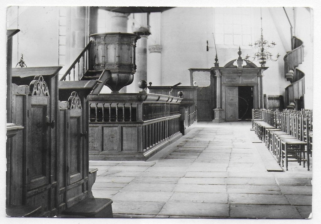 Hoorn interieur Noorderkerk Gelopen Ansichtkaart ( B4514 ), Ophalen of Verzenden, 1980 tot heden, Gelopen, Noord-Holland