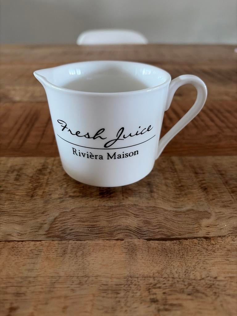 Riviera Maison Fresh Juice kannetje, Keramiek, Overige typen, Ophalen of Verzenden, Zo goed als nieuw