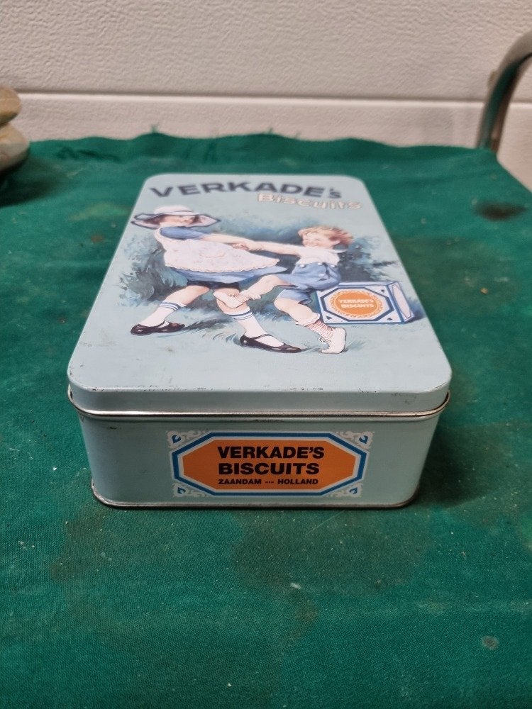 verkade's biscuits blik, Verzamelen, Blikken, Ophalen of Verzenden