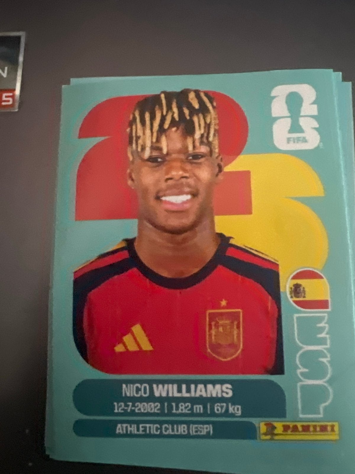 Nico Williams Panini FIFA wk 2026 Sticker, Verzenden, Nieuw, Buitenlandse clubs, Spelerskaart