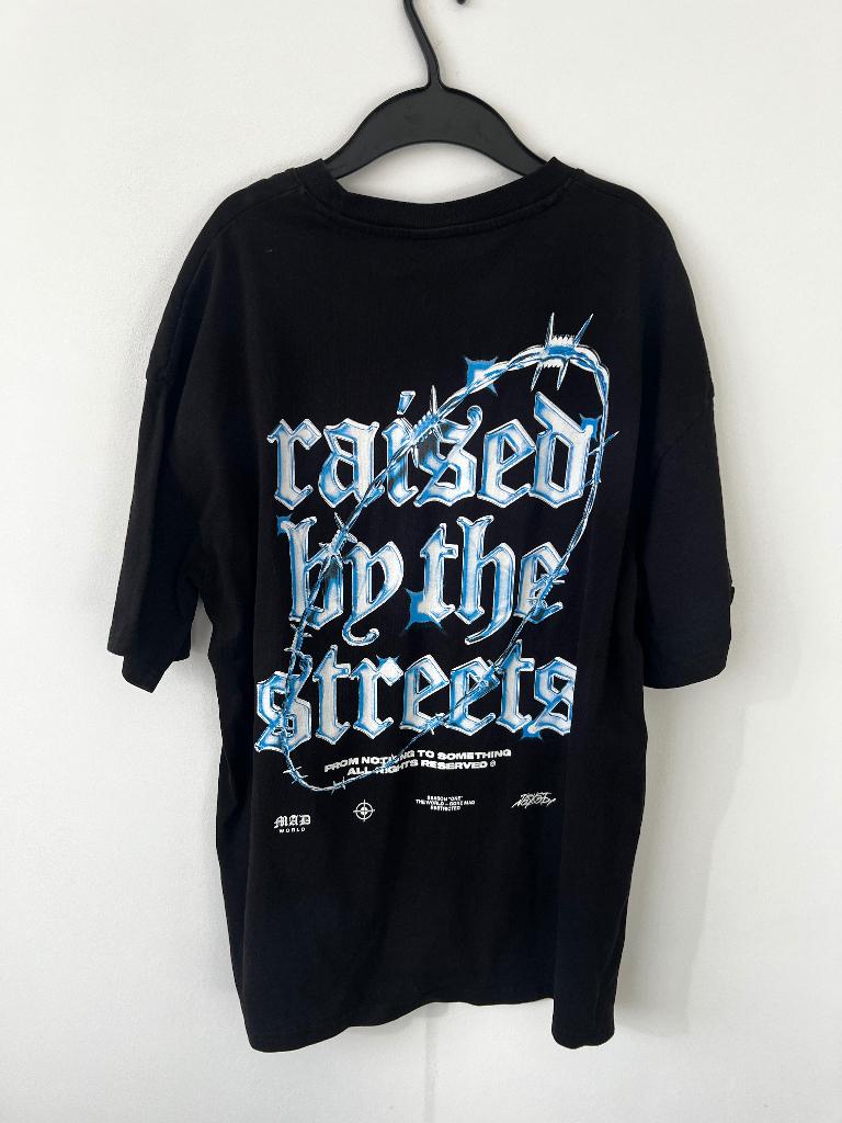 T-shirt met print achterkant maat M new yorker heel goed, Maat 48/50 (M), New Yorker, Zwart, Ophalen of Verzenden