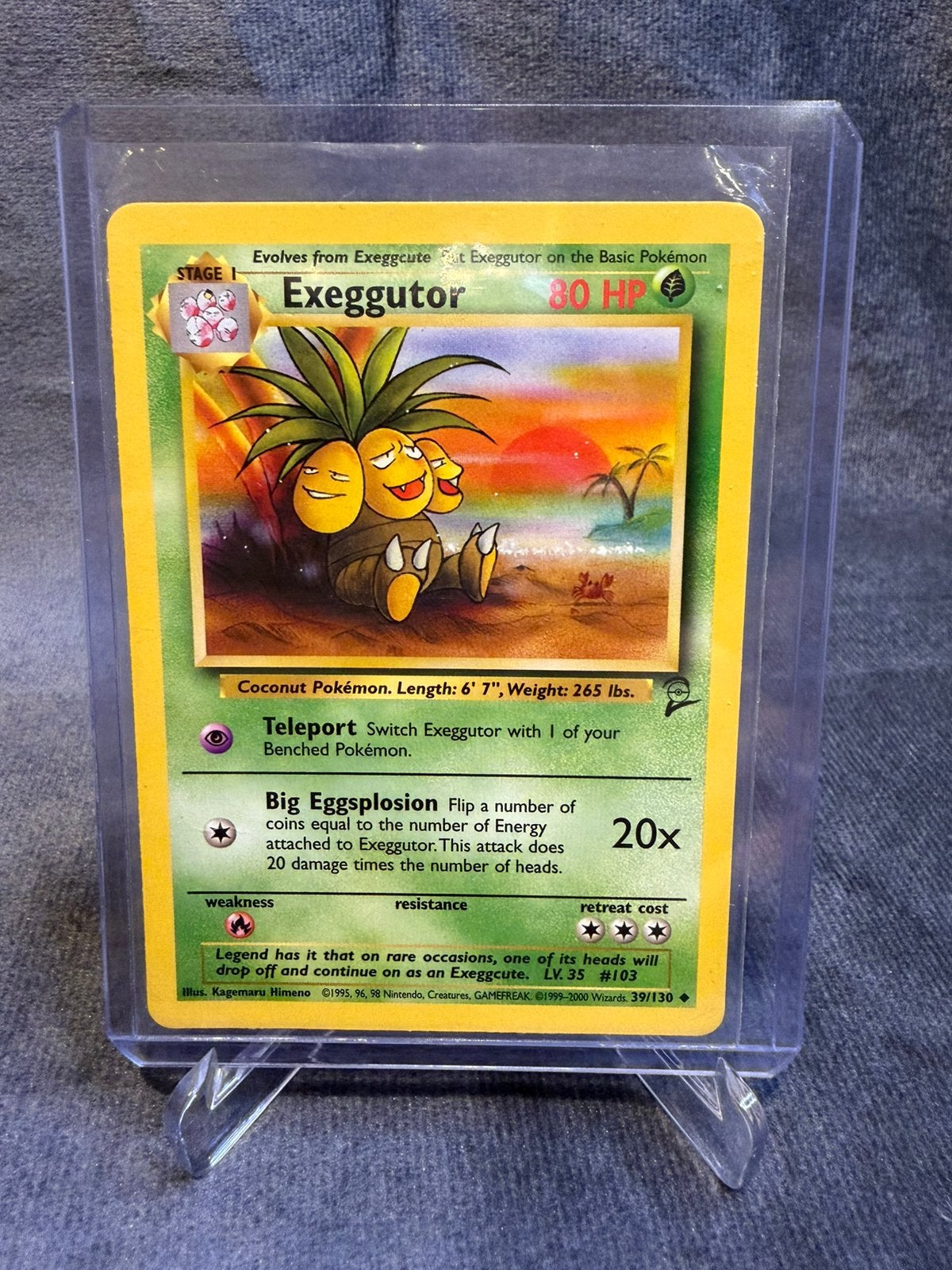 Pokémon Exeggutor 39/130 – Base Set 2 – Vintage – NM, Hobby en Vrije tijd, Verzenden, Zo goed als nieuw
