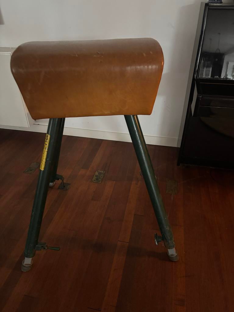 Vintage gymbok uit oude gymzaal, Ophalen of Verzenden, Gebruikt