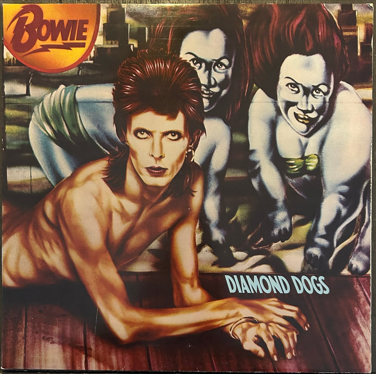 David Bowie - Diamond Dogs LP (1974 NL) - Classic Rock Vinyl, Cd's en Dvd's, Vinyl | Rock, LP, Gebruikt, Ophalen of Verzenden