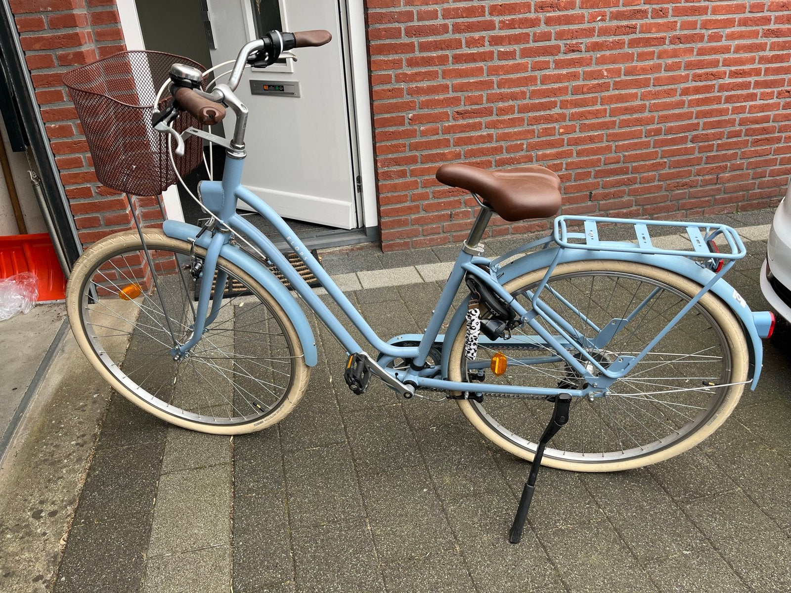 Decathlon Elops 520 LF damesfiets – framemaat (Maat S/M), Gebruikt, Velgrem, 47 tot 50 cm, Versnellingen