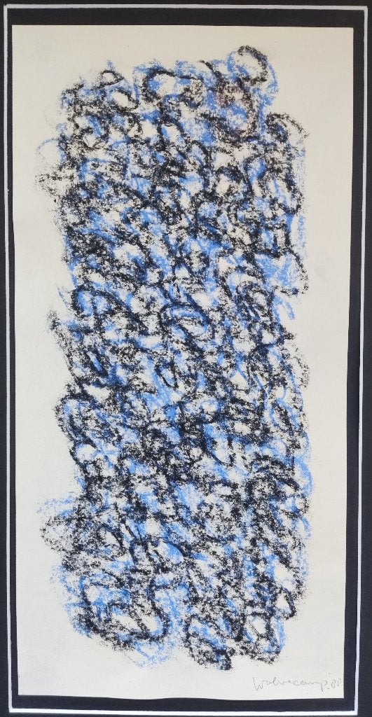 Theo Wolvecamp (1925-1992) - Compositie zonder titel, Antiek en Kunst, Kunst | Tekeningen en Foto's, Ophalen of Verzenden, Tekening