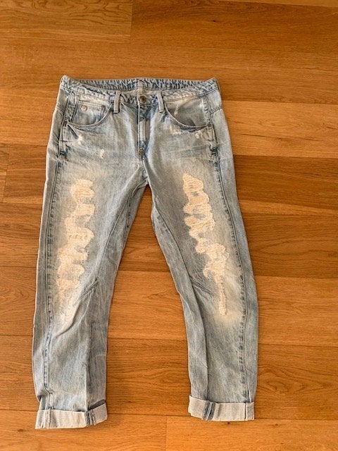 Spijkerbroek GSTAR arc low boyfriend maat 28 / 32, Kleding | Dames, Blauw, Ophalen of Verzenden, Zo goed als nieuw, W28 - W29 (confectie 36)