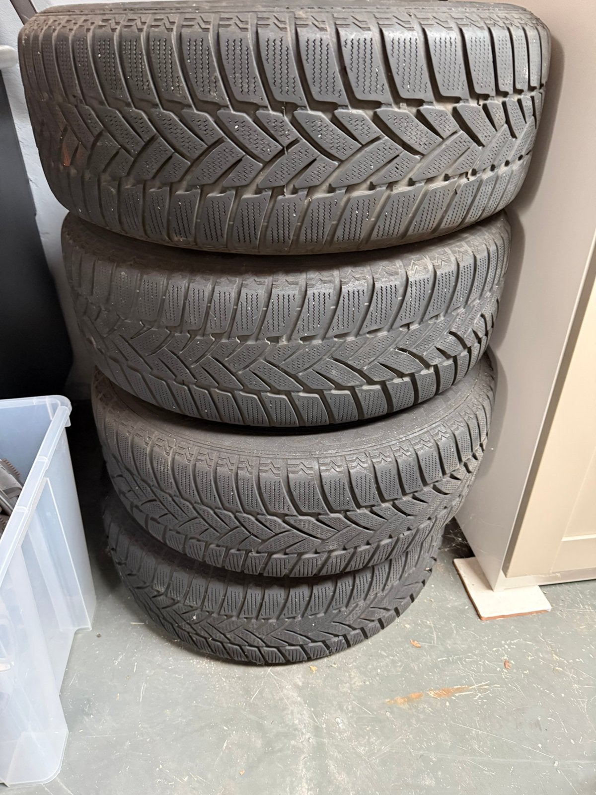 4 Winterbanden op stalen velg, 1 jr. gebruikt, 6,5Jx16 ET44, Auto-onderdelen, Ophalen, 16 inch, Banden en Velgen, Winterbanden