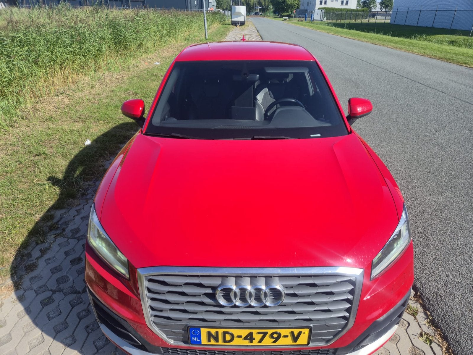 Audi Q2 1.4 TFSI CoD S-Line 150pk S Tronic 2017 Rood, 4 cilinders, 150 pk, Leder en Stof, Origineel Nederlands
