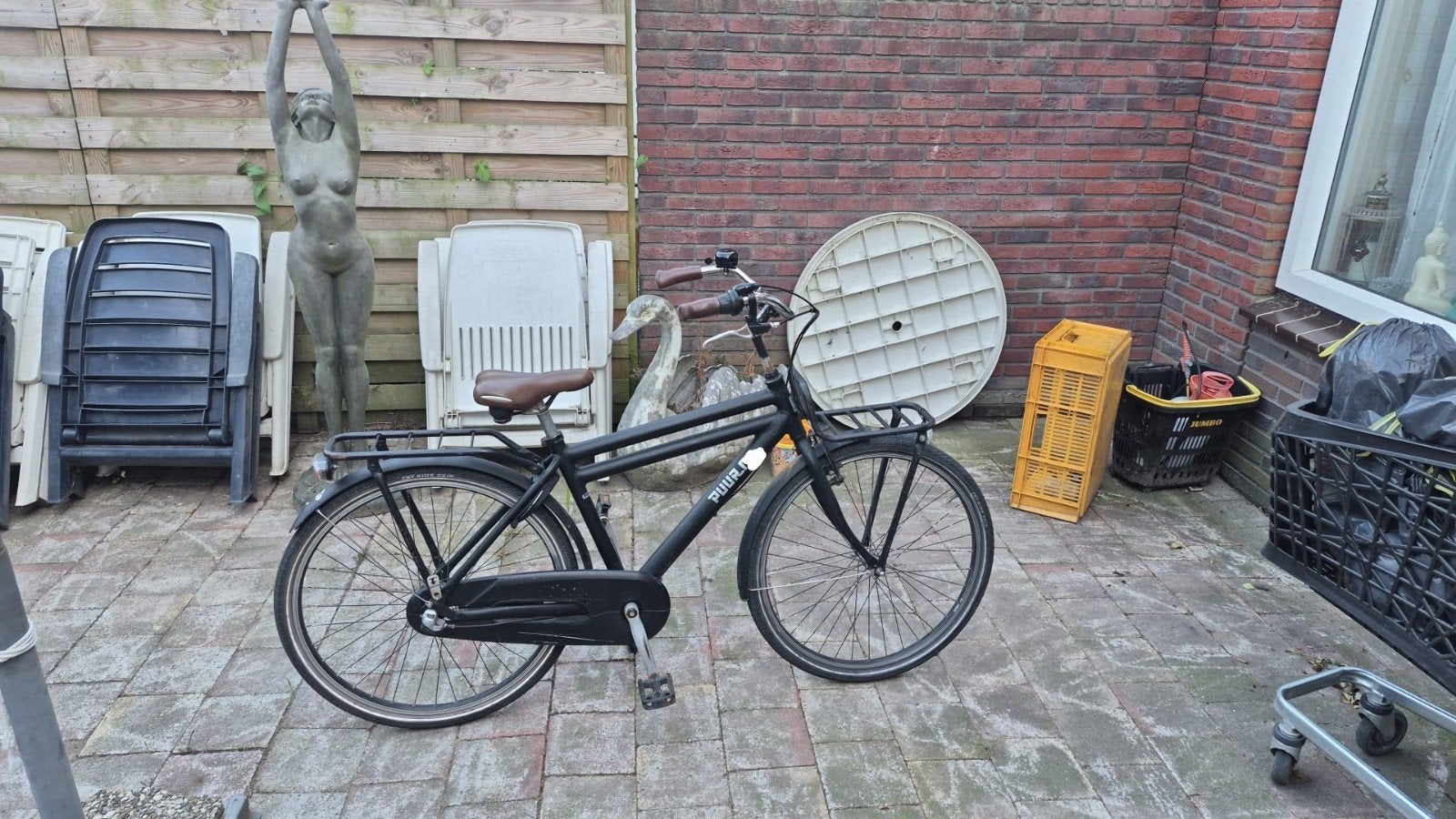Puurnl transportfiets met 3 versnellingen, Fietsen en Brommers, Fietsen | Jongens, Gebruikt, Velgrem, Versnellingen, Overige merken