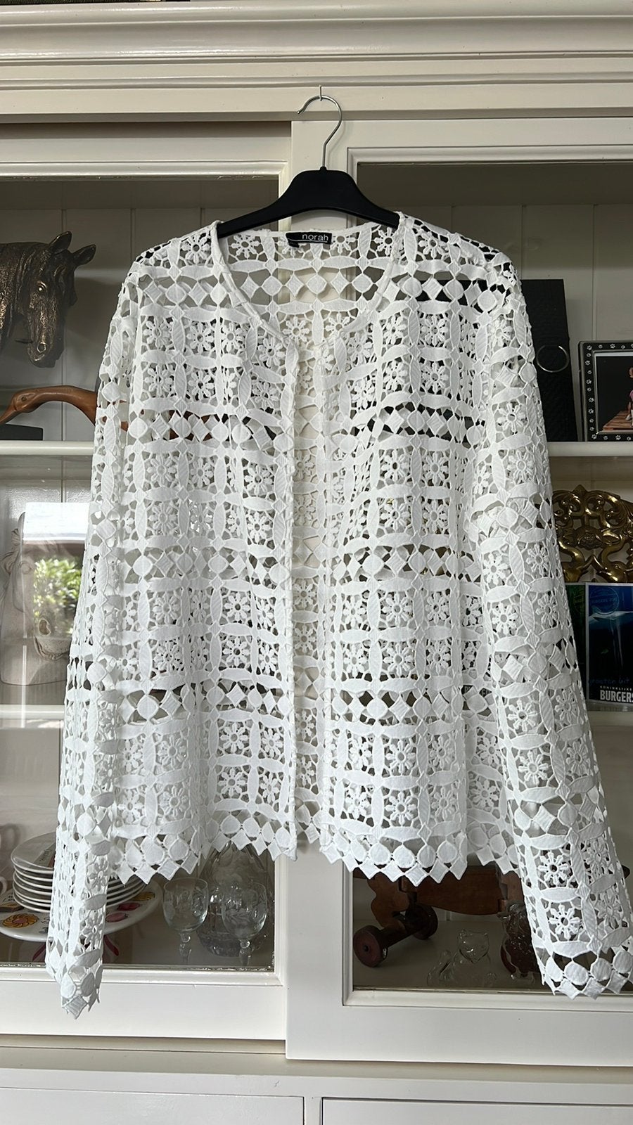 Kanten jasje van norah mt 46/48 nieuw, Wit, Maat 46/48 (XL) of groter, Nieuw, Ophalen of Verzenden