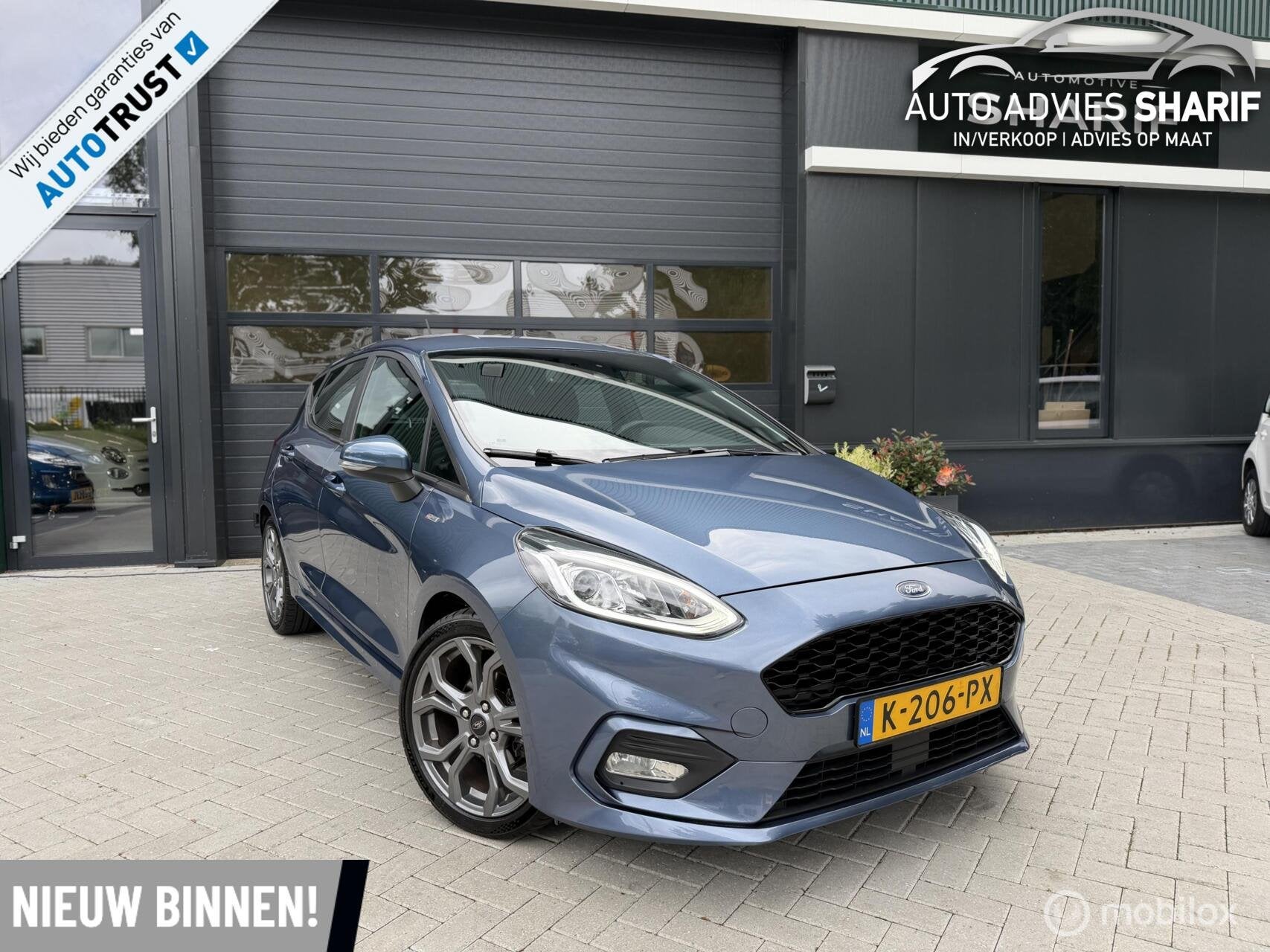 Ford Fiesta 1.0 EcoBoost Hybrid ST-Line Titanium Vol Opties!, Auto's, Ford, Voorwielaandrijving, Gebruikt, Euro 6, Blauw