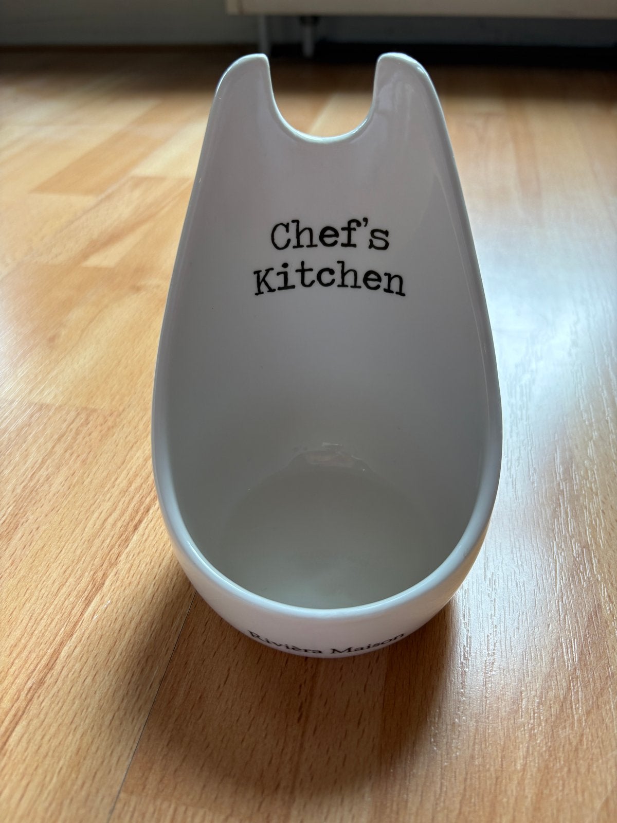 Riviera Maison Chef's Kitchen Lepelhouder Wit, Ophalen, Overige typen, Zo goed als nieuw, Steen/keramiek
