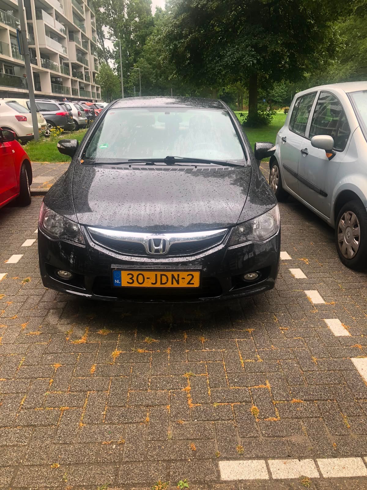 Honda Civic 1.3 Vtec Hybrid 4DR C-tr. 2009 Zwart, Auto's, Zwart, Origineel Nederlands, Bruin, Sedan