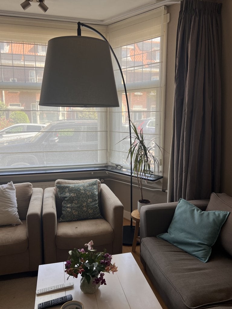 IKEA SKOTTORP / SKAFTET Booglamp - Zo goed als nieuw, Ophalen, Modern, Scandinavisch, E27 (groot), 150 tot 200 cm