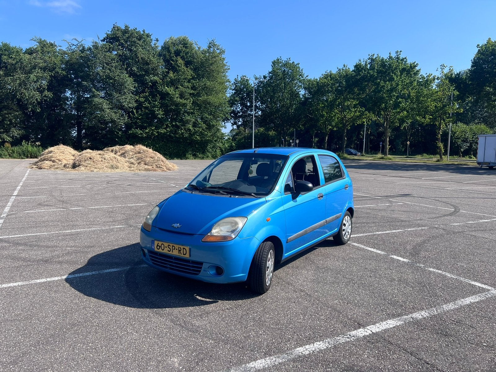 Chevrolet Matiz 0.8 2006 Blauw - Lage KM stand, Auto's, Voorwielaandrijving, Dealer onderhouden, Stof, Elektrische ramen