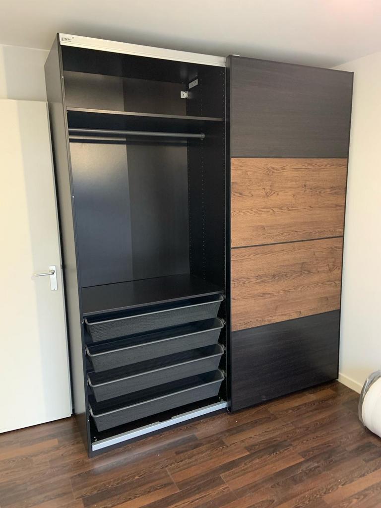 IKEA Pax Schuifdeurkast - Gedemonteerd, Huis en Inrichting, Kasten | Kledingkasten, Ophalen, 200 cm of meer, 150 tot 200 cm, Zo goed als nieuw