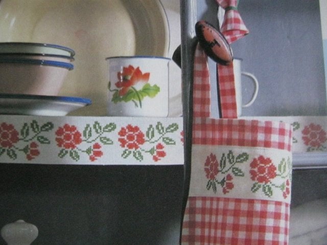 Borduurpatroon  Roosjes rand  nr 8742 do, Verzenden, Nieuw, Handborduren, Patroon